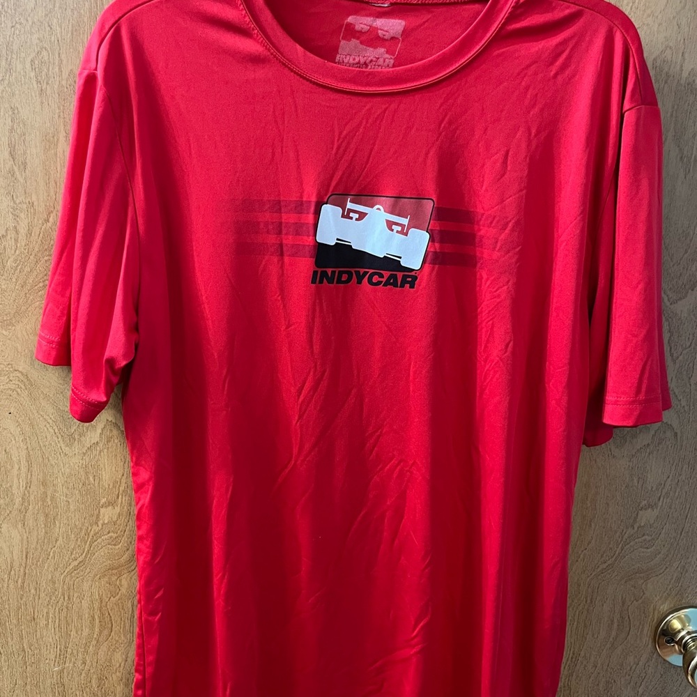 Indy Car Men's Red T-Shirt Short Sleeve Size Large